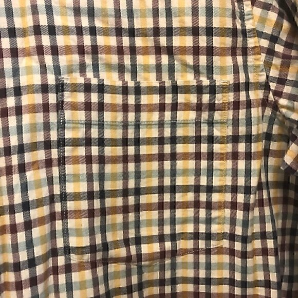 Eddie Bauer Tall Casual Button Down Long Sleeve Plaid FallColors Mens Large Tall - Picture 4 of 9